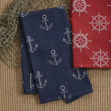 Anchor Jacquard Dishtowel Set of 3 Park Designs - The Fox Decor